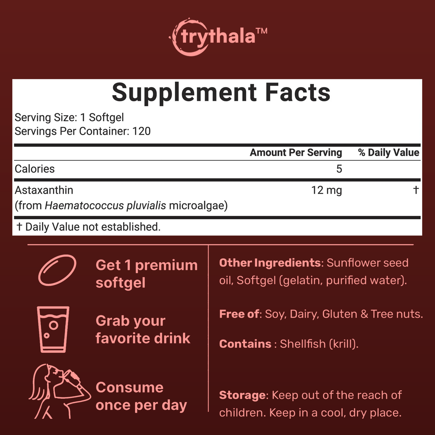 Thala Astaxanthin Softgels