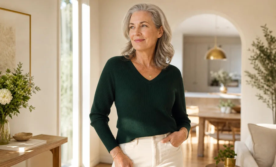 Confident woman in her late fifties