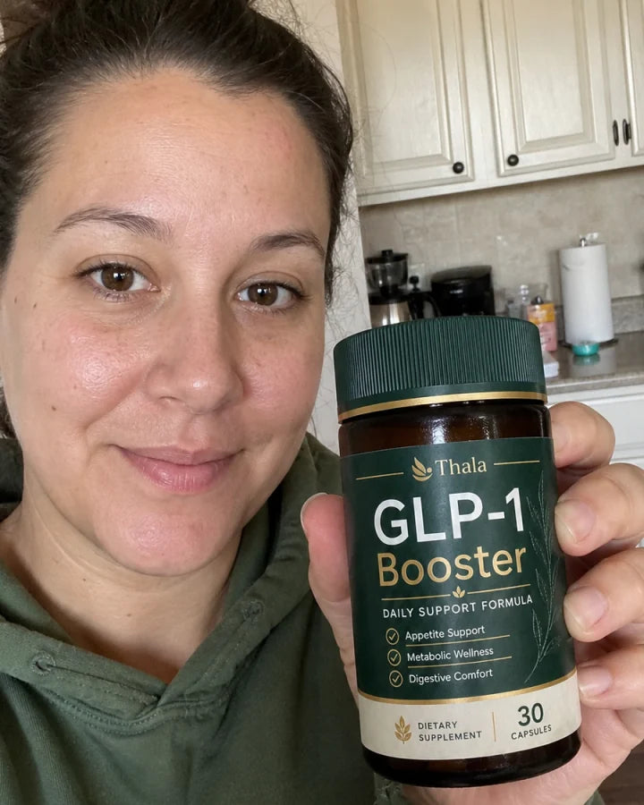 Thala customer holding the GLP-1 Booster