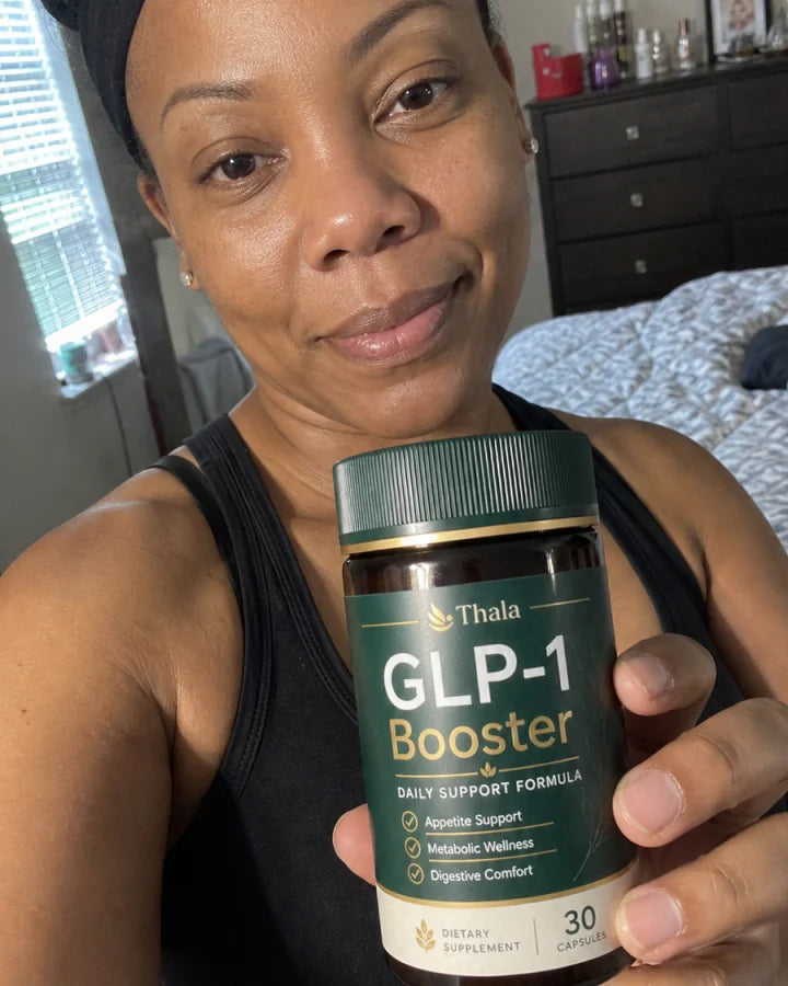 Thala customer holding the GLP-1 Booster
